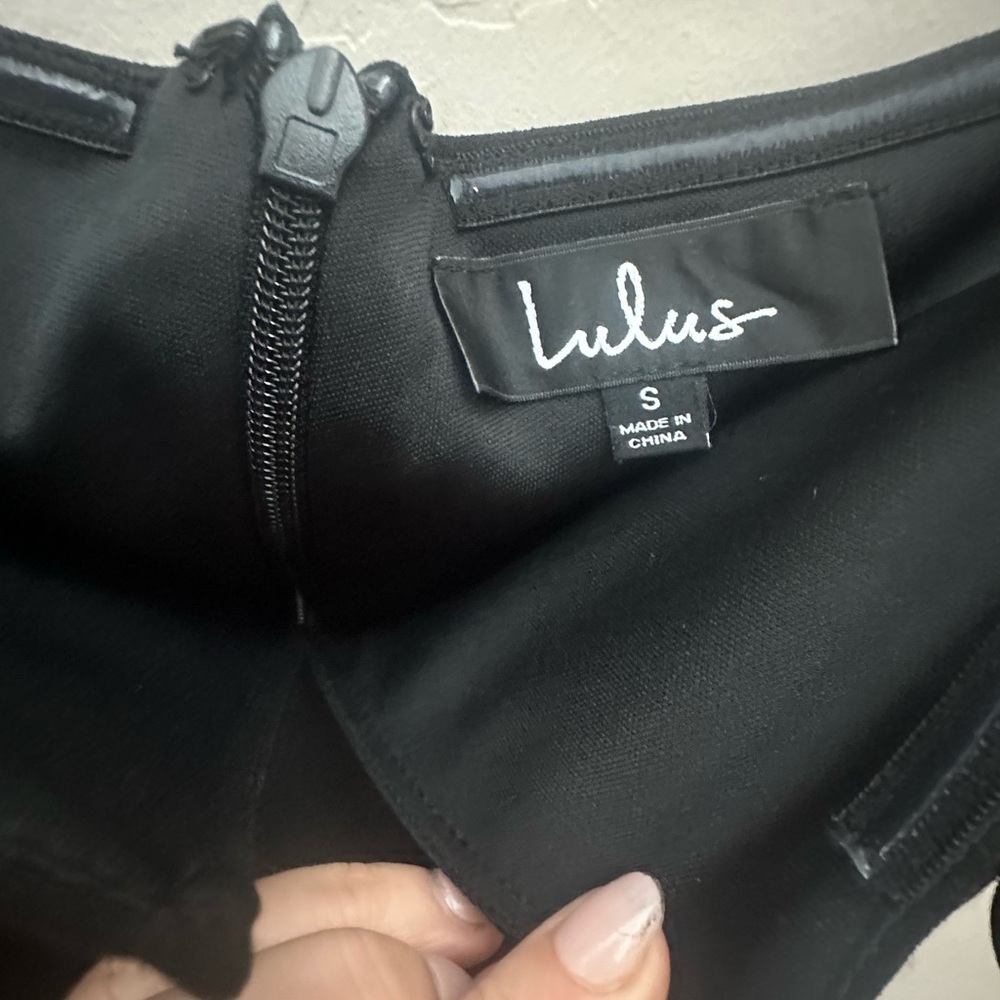 NWT LuLus Cheers to this Black minidress - Picture 7 of 7